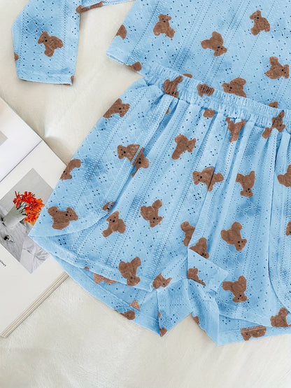 Piżama niebieska misie