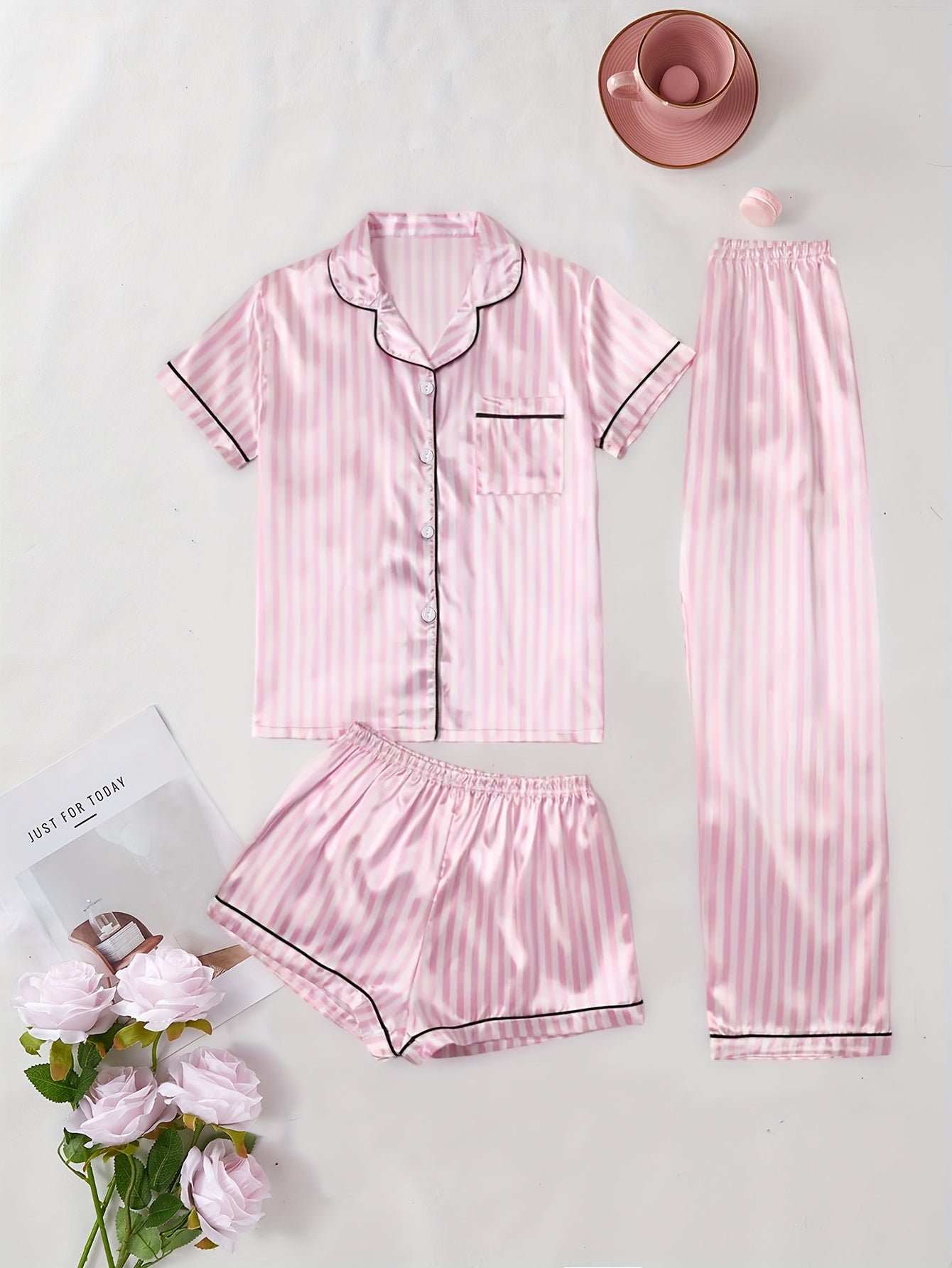 Zestaw piżam z guzikami