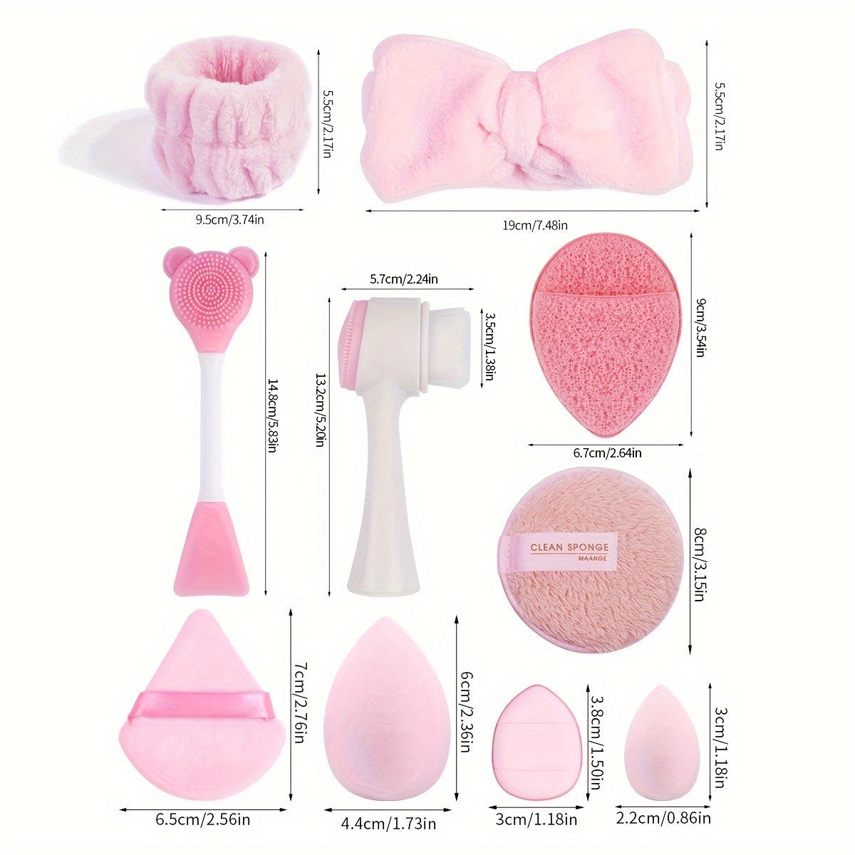 Zestaw 22szt. do oczyszczania twarzy