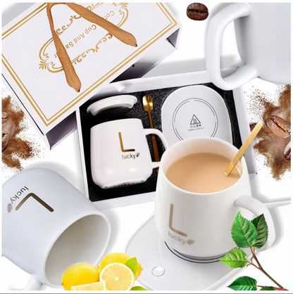 Kubek z podgrzewaczem biały