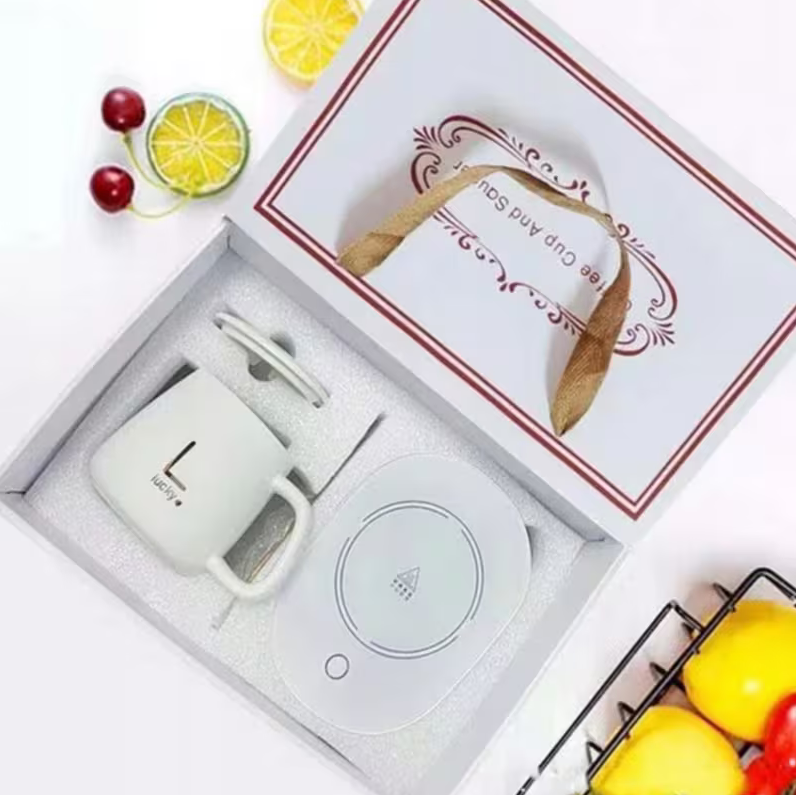 Kubek z podgrzewaczem biały