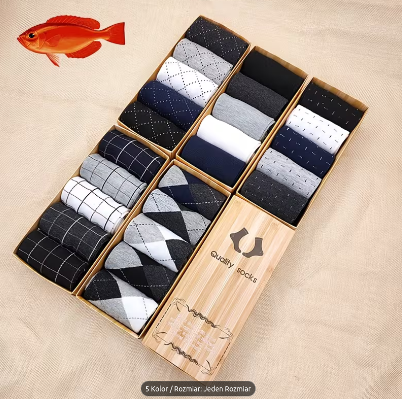 5-pak męskich skarpet codziennych