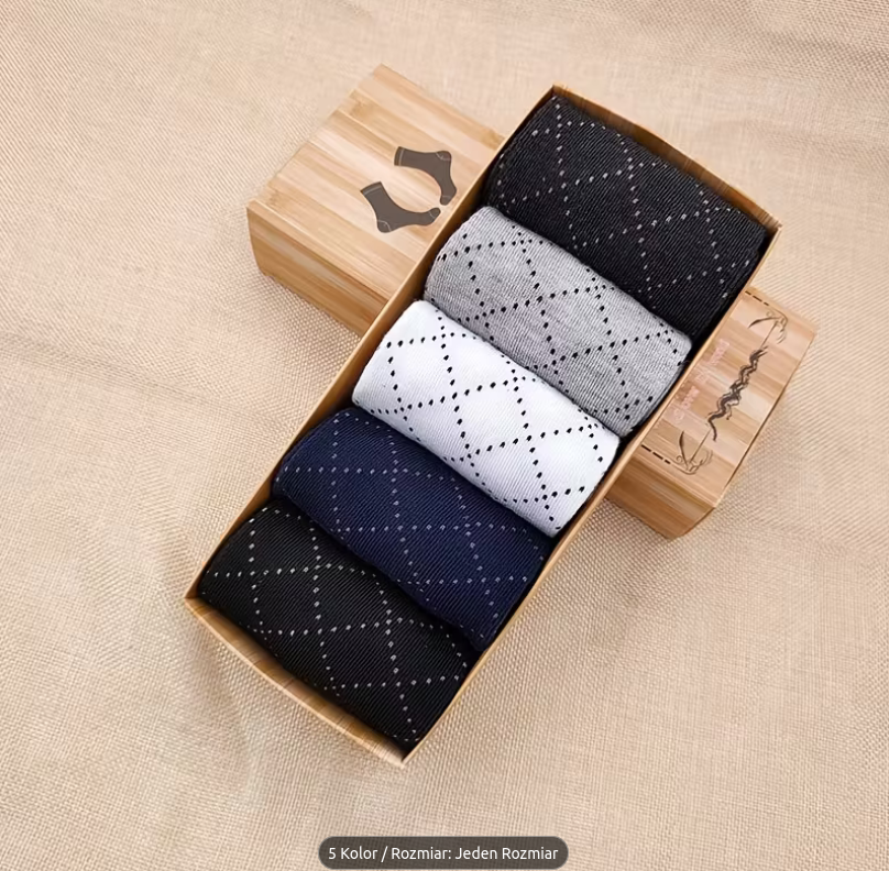 5-pak męskich skarpet codziennych