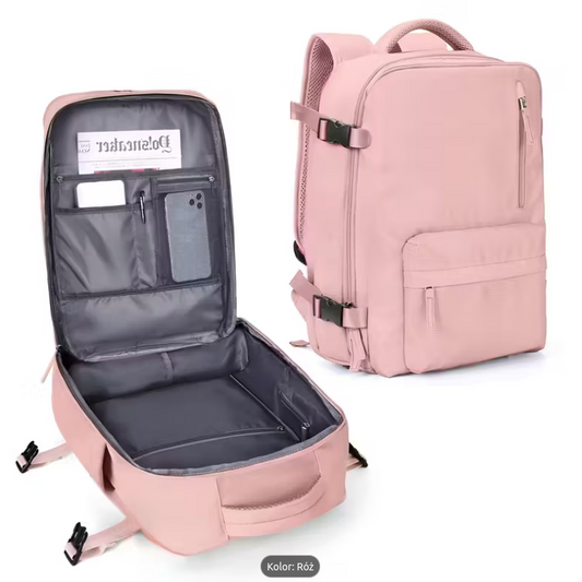 Plecak do samolotu RYANAIR - różowy