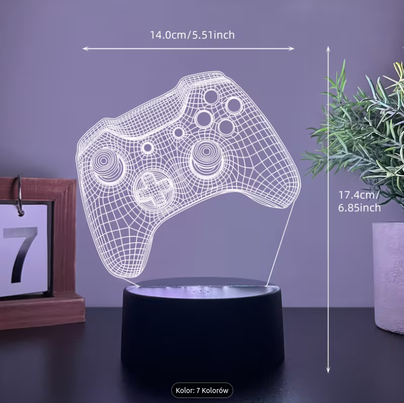 PAD lampka LED 7 kolorów