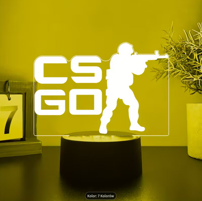 CS GO lamkpa LED 7 kolorów