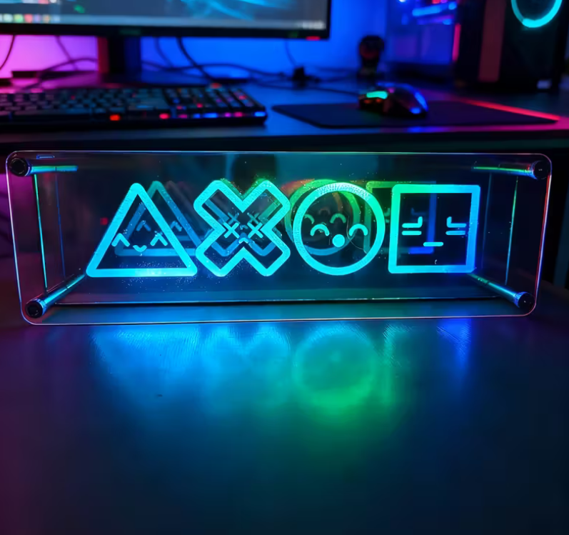 Neonowe lustro lampka