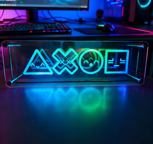 Neonowe lustro lampka