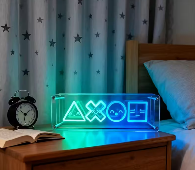 Neonowe lustro lampka