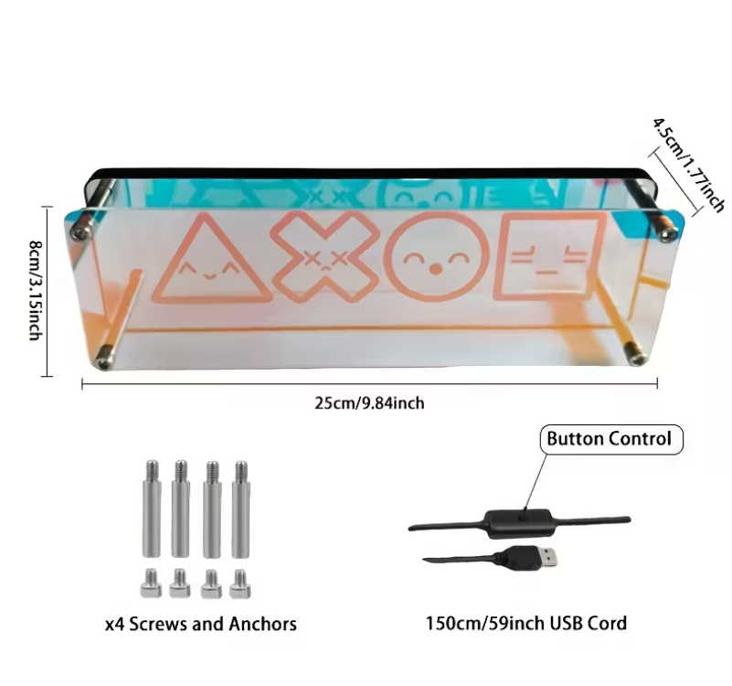 Neonowe lustro lampka