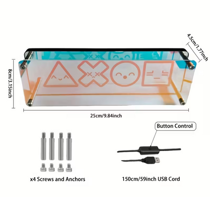 Neonowe lustro lampka