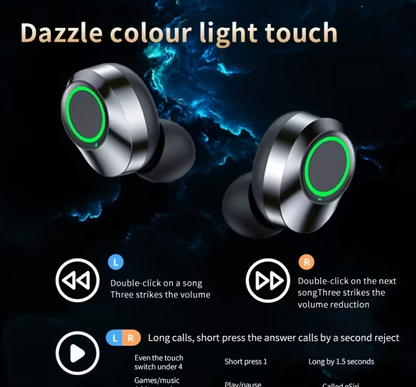 Słuchawki douszne dotykowe