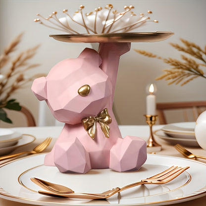 Uroczy miś z tacką na klucze