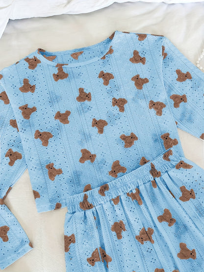 Piżama niebieska misie