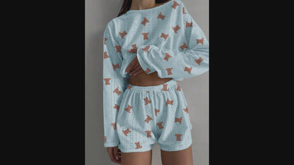 Piżama niebieska misie