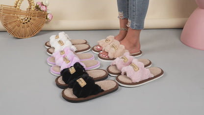 Zimowe kapcie damskie